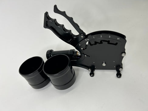 Operator Series Dual Billet Cup Holder Attachment for Rear Exit Cable Shifter-Motion Raceworks-Motion Raceworks