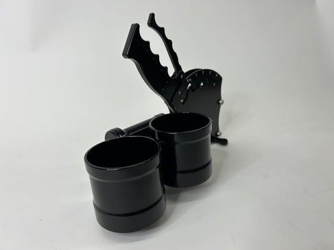 Operator Series Dual Billet Cup Holder Attachment for Rear Exit Cable Shifter-Motion Raceworks-Motion Raceworks