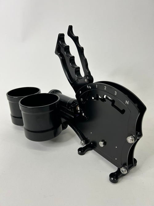 Operator Series Dual Billet Cup Holder Attachment for Rear Exit Cable Shifter-Motion Raceworks-Motion Raceworks