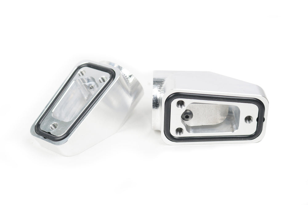 Motion Raceworks Billet Valve Cover Breathers Clear Anodized (Pair) 32-120 PAIR-Motion Raceworks-Motion Raceworks