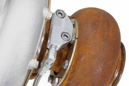 T4 / S400 / GT55 Turbo Low-Pro Oil Feed Flange 21-10010-Motion Raceworks-Motion Raceworks