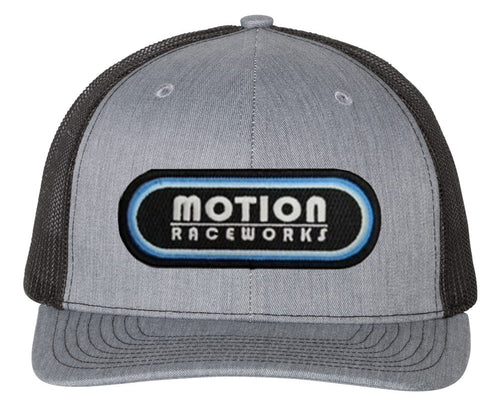 Motion Retro Patch Hat Heather Gray/Black Snapback 95-132-Motion Raceworks-Motion Raceworks