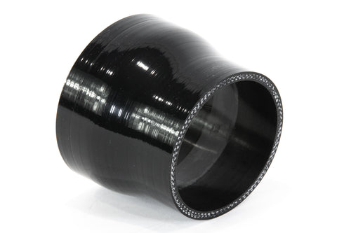 2.5" to 3.5" ID Transition Reinforced Silicone Coupler (Black)-Motion Raceworks-Motion Raceworks