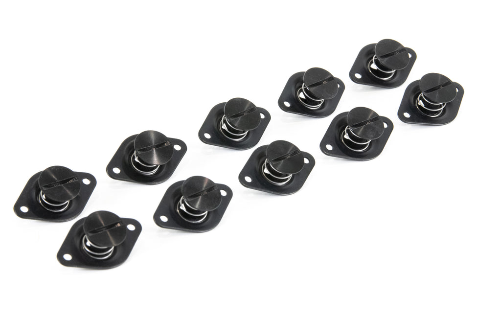 Motion Raceworks 1982-92 Third Gen Camaro F-Body Dzus Hood Rails (51") (Black Anodized)-Motion Raceworks-Motion Raceworks