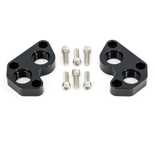 Motion Raceworks Black Anodized LS Remote Mount Water Block Pump Adapters -12AN-Motion Raceworks-Motion Raceworks