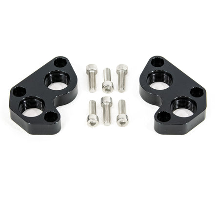 Motion Raceworks Black Anodized LS Remote Mount Water Block Pump Adapters -12AN-Motion Raceworks-Motion Raceworks