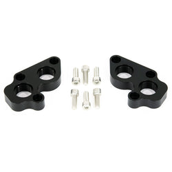 Motion Raceworks Black Anodized GEN V LT1/LT4/L83/L86 Remote Water Pump Block Adapters -12AN-Motion Raceworks-Motion Raceworks