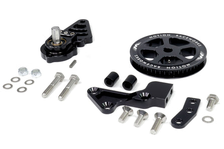 Motion Raceworks Passenger Side Belt Drive LS Mechanical Fuel Pump Bracket F-Body Spacing-Motion Raceworks-Motion Raceworks