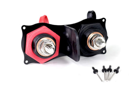 Battery Charging Lug Bulkhead w/ Black Anodized Mounting Flange 18-170-Motion Raceworks-Motion Raceworks