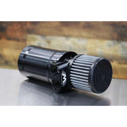 Top Loader Billet Oil Catch Can (Dual 10AN Port) 32-100-Motion Raceworks-Motion Raceworks