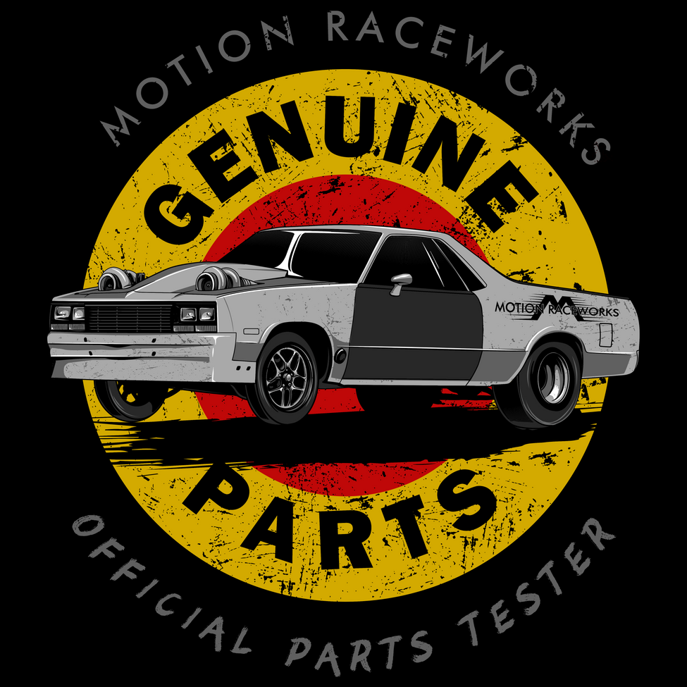 Cleetus' Mullet El Camino Genuine Motion Raceworks Parts Shirt XS4X