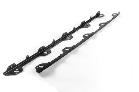 Motion Raceworks 1999-2004 New Edge Ford Mustang Dzus Hood Rails (44.25") (Black Anodized)-Motion Raceworks-Motion Raceworks