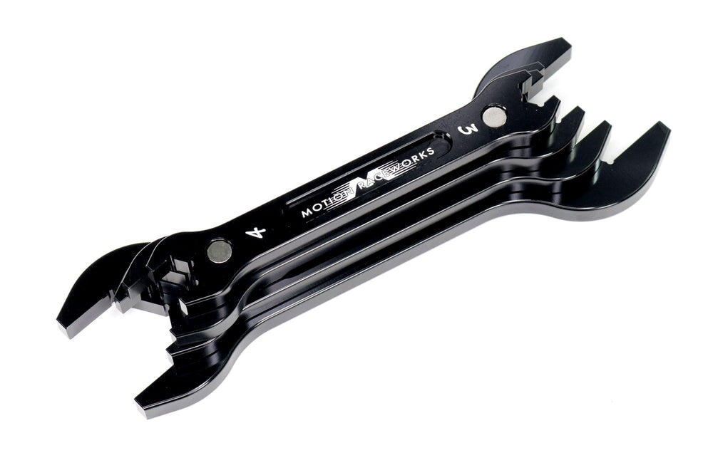 Motion Billet AN Wrenches 3AN thru 20AN Black Anodized 34-101BLK-Motion Raceworks-Motion Raceworks