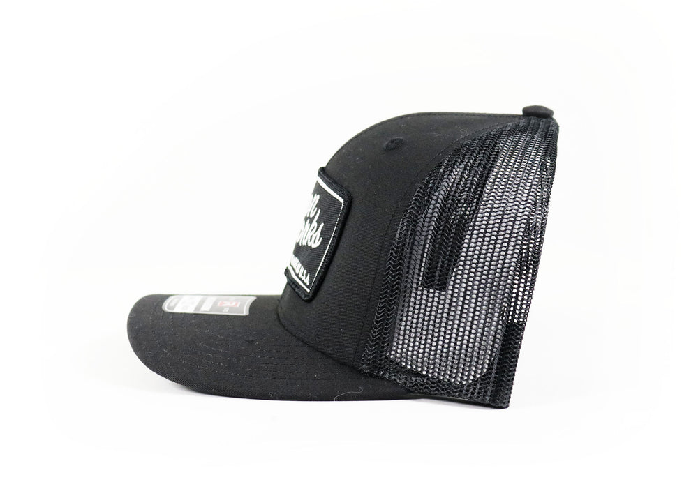 Motion Heritage Hat Black/Black Snapback 95-116-Motion Raceworks-Motion Raceworks