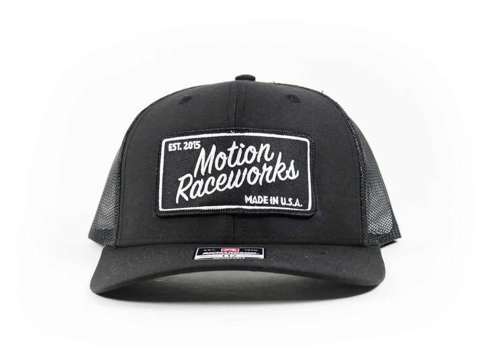 Motion Heritage Hat Black/Black Snapback 95-116-Motion Raceworks-Motion Raceworks