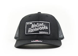 Motion Heritage Hat Black/Black Snapback – Motion Raceworks
