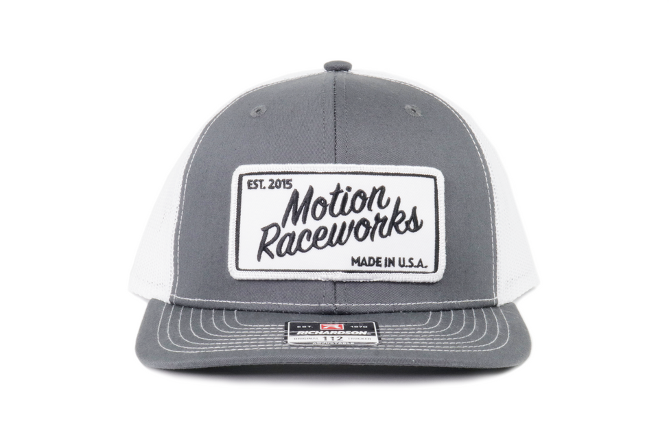 Motion Heritage Hat Dark Gray/White Snapback 95-129 – Motion Raceworks