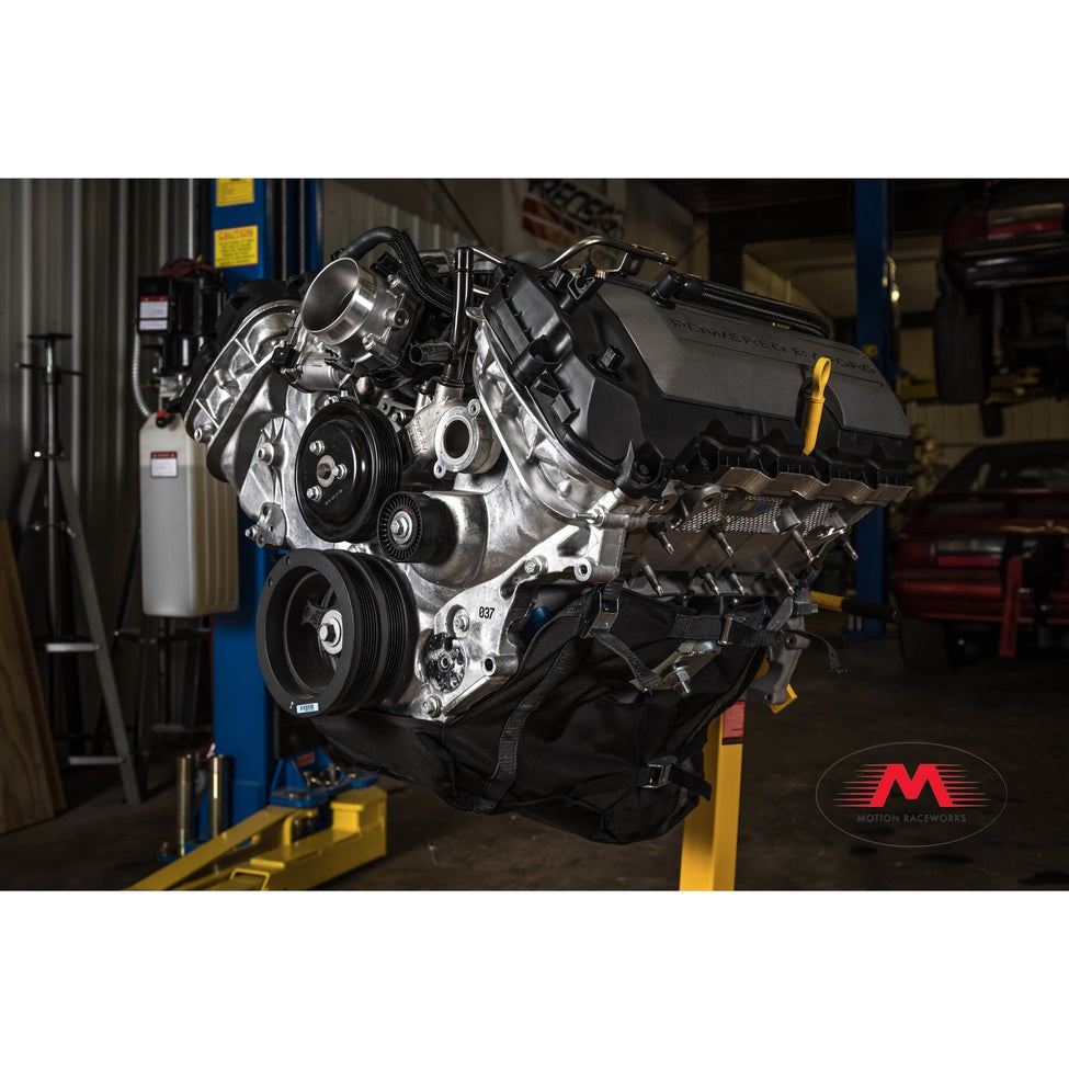 Motion Raceworks 5.0 Coyote Engine Diaper, NHRA & IHRA Approved (For Motor Mounts, w/Cutouts)-Motion Raceworks-Motion Raceworks