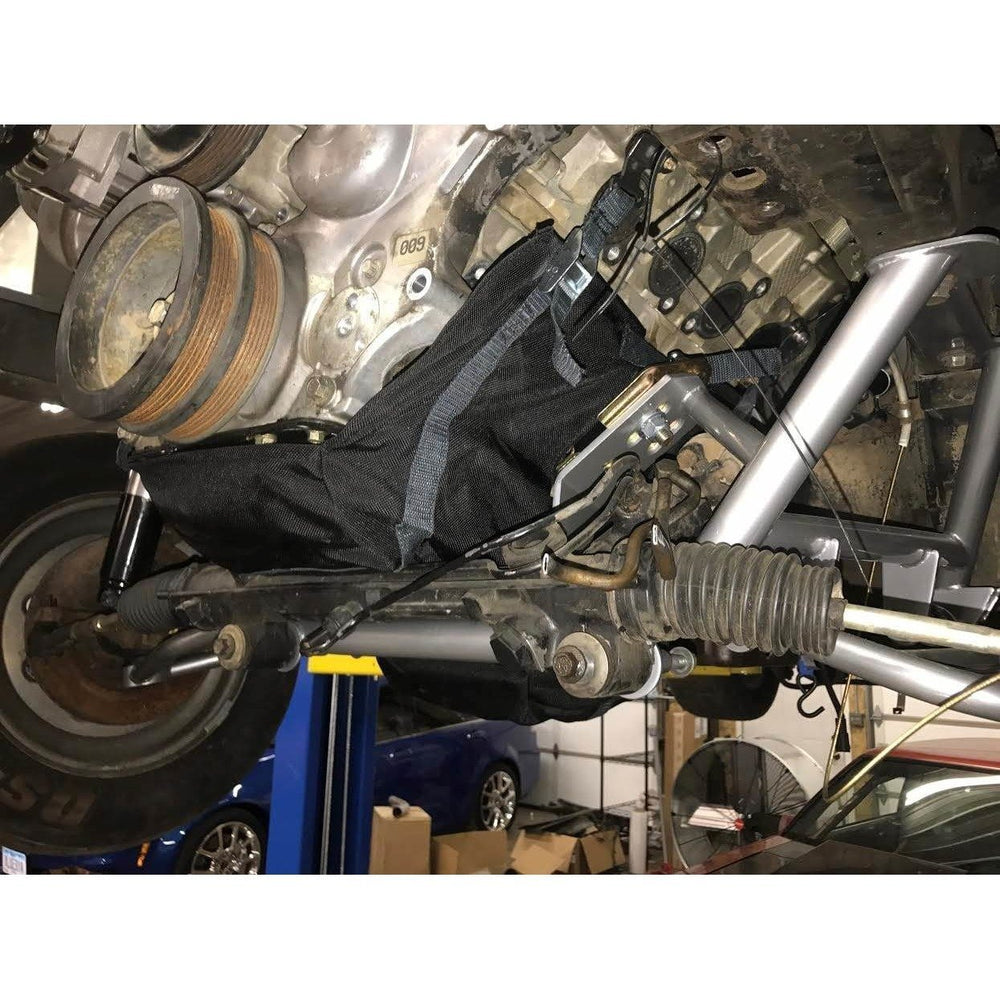 Motion Raceworks 5.0 Coyote Engine Diaper, NHRA & IHRA Approved (For Motor Mounts, w/Cutouts)-Motion Raceworks-Motion Raceworks