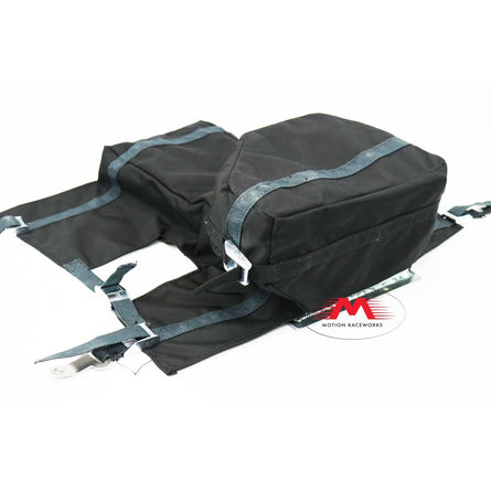 Motion Raceworks 5.0 Coyote Engine Diaper, NHRA & IHRA Approved (Moroso 20571/20577 Pan, For Motor Mounts, w/Cutouts)-Motion Raceworks-Motion Raceworks