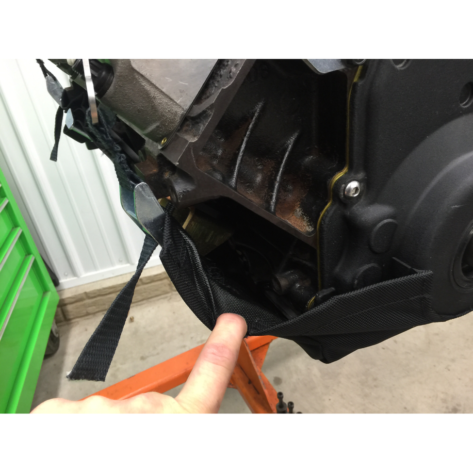 Motion Raceworks LS1 Engine Diaper, NHRA & IHRA Approved (For Motor Mounts (w/Cutouts)-Motion Raceworks-Motion Raceworks