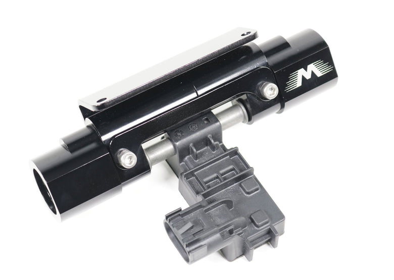 Billet E85 Flex Fuel Sensor Mount Dual Channel In Line 6, 8, 10AN Sens ...