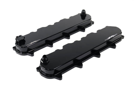 Motion Billet Gen V LT Valve Covers (Black Anodized Finish) 11-120BLK-Motion Raceworks-Motion Raceworks