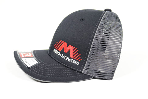 Black/Gray Flex Fit Mesh Trucker Hat 95-114