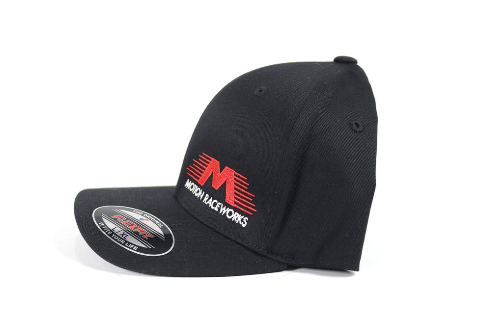 Motion Raceworks Hat Black Flex Fit