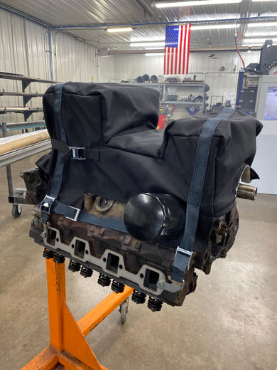 Motion Raceworks SBF Engine Diaper for Dual Sump for Moroso 20534 / 20520 and similar Oil Pan-Motion Raceworks-Motion Raceworks