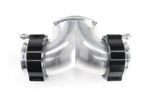 Attachment Only: Billet Dual 'T' 180° w/ 3" Quick Seal - BARE (10-14013)-Motion Raceworks-Motion Raceworks