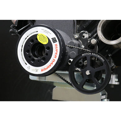 Motion Raceworks Driver Side LS Mechanical Belt Drive Fuel Pump Bracket F-Body Spacing-Motion Raceworks-Motion Raceworks