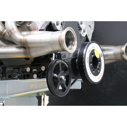 Motion Raceworks Passenger Side Belt Drive LS Mechanical Fuel Pump Bracket F-Body Spacing-Motion Raceworks-Motion Raceworks