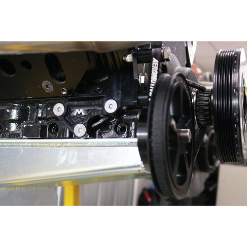 Motion Raceworks Passenger Side Belt Drive LS Mechanical Fuel Pump Bracket F-Body Spacing-Motion Raceworks-Motion Raceworks