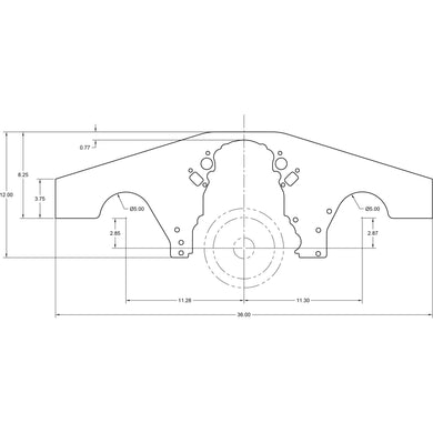 Motion Raceworks LS Motor Plate w/ Header Cutouts LS1 LS2 LS3 LS6 LS7 LSA LS9 LSX-Motion Raceworks-Motion Raceworks