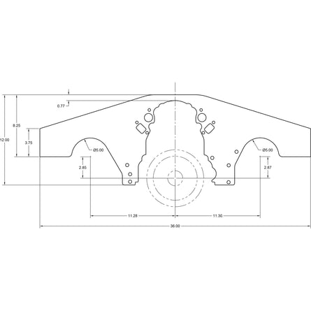 Motion Raceworks LS Motor Plate w/ Header Cutouts LS1 LS2 LS3 LS6 LS7 LSA LS9 LSX-Motion Raceworks-Motion Raceworks