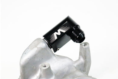 Billet Valve Cover Breather Attachment for Factory 5/8" Quick Release 10AN 90 Degree Adapter Fitting Gen V LT, Gen 3 Hemi, more.-Motion Raceworks-Motion Raceworks