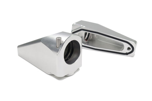 Billet Burn Down Breather Quick Release Fittings Clear Anodized (Pair) 32-130-Motion Raceworks-Motion Raceworks