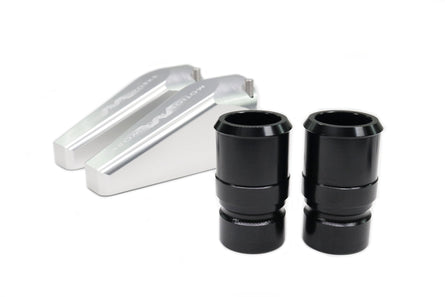 Billet Burn Down Breather Quick Release Fittings Clear Anodized (Pair) 32-130-Motion Raceworks-Motion Raceworks