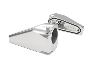 Billet Burn Down Breather Quick Release Fittings Clear Anodized (Pair) 32-130-Motion Raceworks-Motion Raceworks