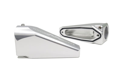Billet Burn Down Breather Quick Release Fittings Clear Anodized (Pair) 32-130-Motion Raceworks-Motion Raceworks