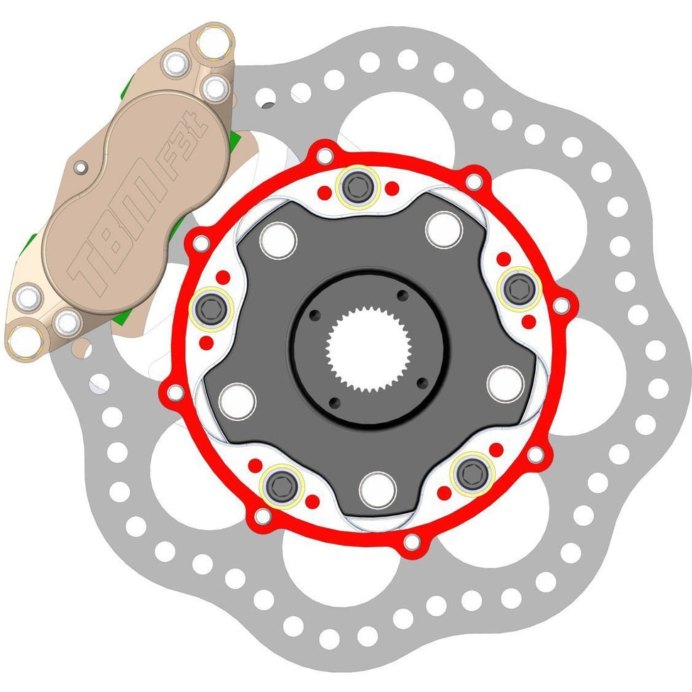 TBM Brakes Rear Mark Williams Floater Rear Drag Brakes 0010247