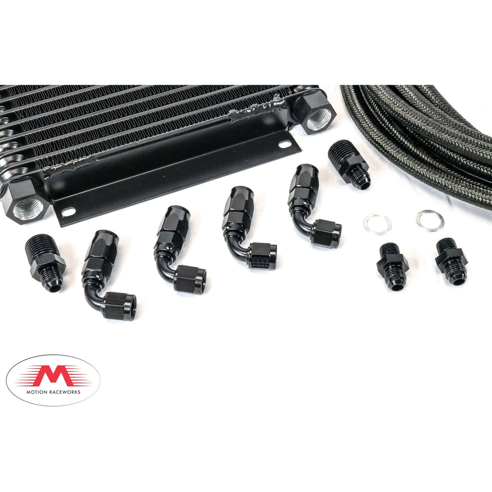 Gm Th350 Th400 700r4 4l60e Derale Trans Cooler Kit W Fragola Lines Motion Raceworks 0277