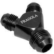 Fragola -8 AN To Dual -6 AN Y Fitting 900609-BL-Fragola-Motion Raceworks